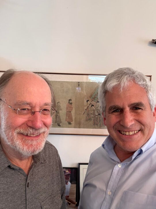 Civil liberties friend of defenders meet with Fairfax criminal lawyer- Photo of Victor Glasberg and Jon Katz