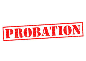 Denying Virginia probation violation charges carries risks- Image of word probation