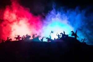 Persevering for court victory- Fairfax criminal defense lawyer's view- Battle scene