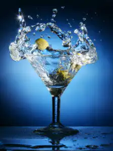 DUI arrest risks during pandemic addressed by Fairfax criminal lawyer- Photo of splashing martini