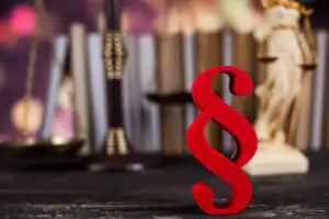 Jurisdiction of JDR court or Virginia criminal cases- View of Fairfax lawyer. Photo of law books