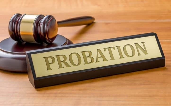 Probation revocation proceedings- Image of sign