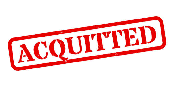 Stalking & protective order victory by Fairfax criminal lawyer- Image of word acquitted