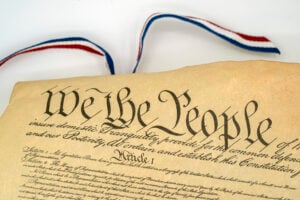 Suppressing evidence- Fairfax criminal defense lawyer speaks- image of Constitution