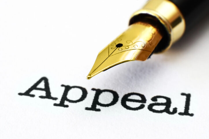 Suppression appeals- Fairfax criminal lawyer comments- Image of word appeal
