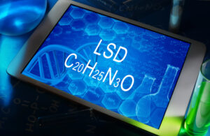Texts can be your VA drug defense downfall- Object & challenge- LSD chemical formula image