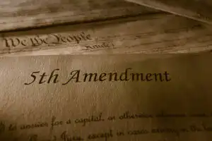 Invoking Fifth Amendment - Image of Bill of Rights