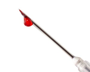 Virginia DWI blood- Fairfax criminal lawyer on absent draw witness- Image of syringe