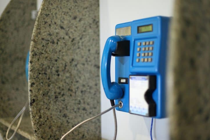 Virginia detainee calls- Photo of payphone