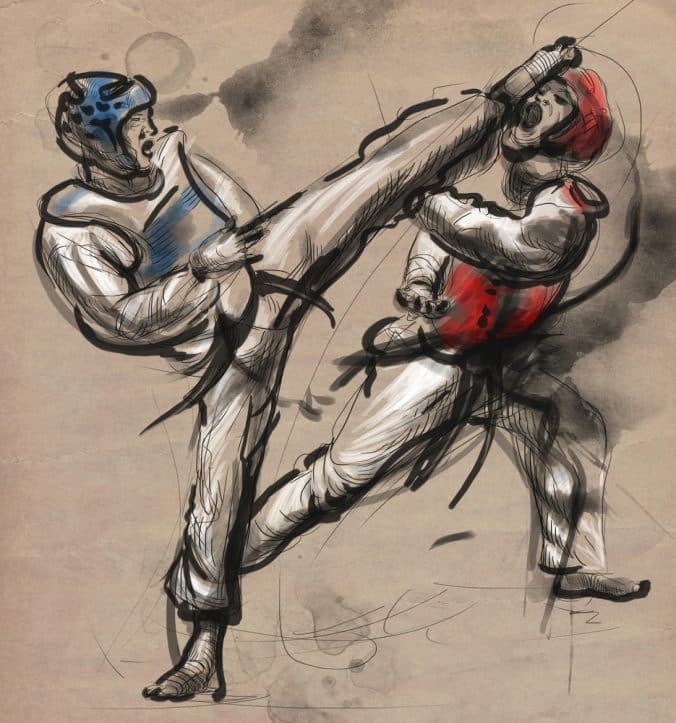Virginia trials- Image of fighting