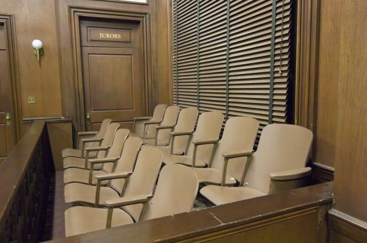 Virginia uncorroborated accusation- Image of jury box