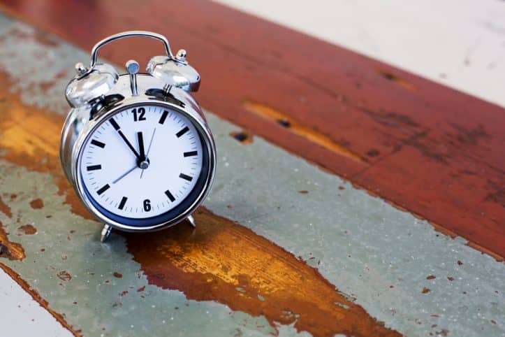 Waiting for your criminal court case- Image of clock