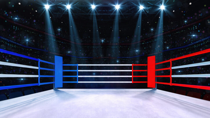 Assault dismissal- Fairfax criminal lawyer on achieving it- Image of fighting ring