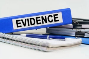 Bad acts evidence- Fairfax criminal lawyer says fight it- Image of word evidence
